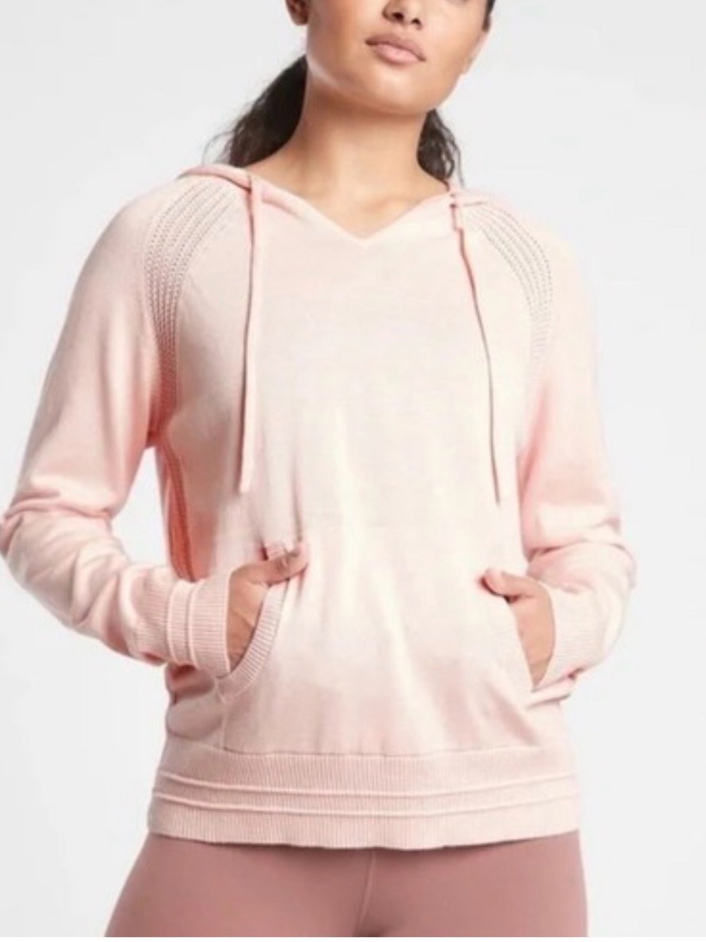 NWT Athleta evergreen hoodie size medium orchid pink sz md